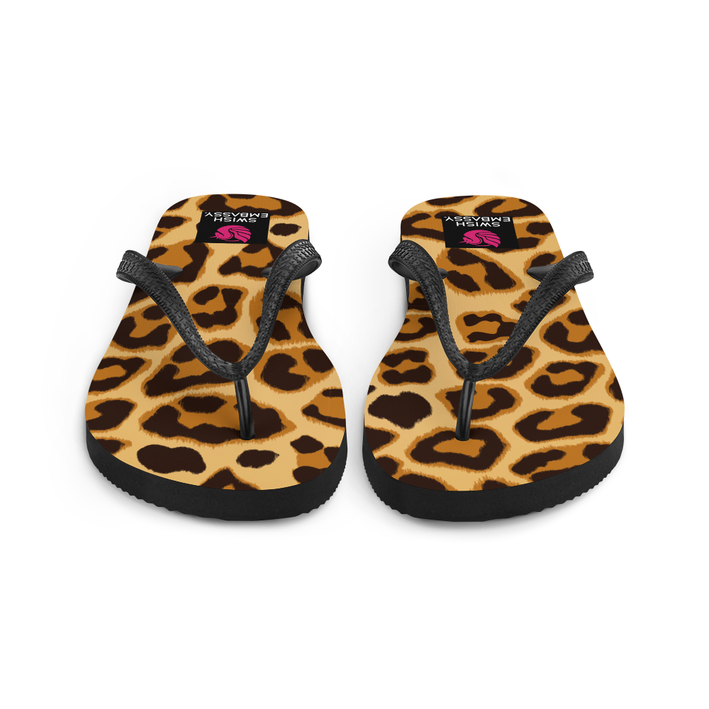 Leopard (Flip Flops)-Flip Flops-Swish Embassy