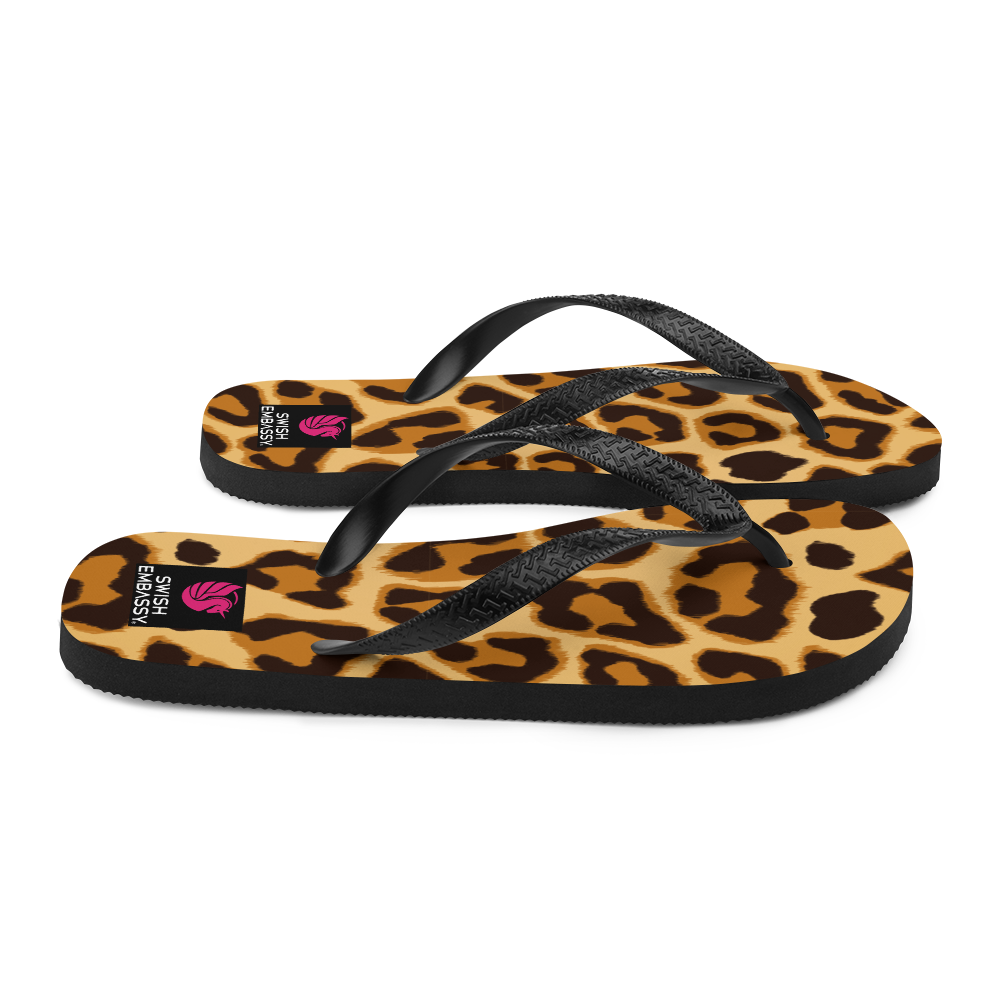 Leopard (Flip Flops)-Flip Flops-Swish Embassy