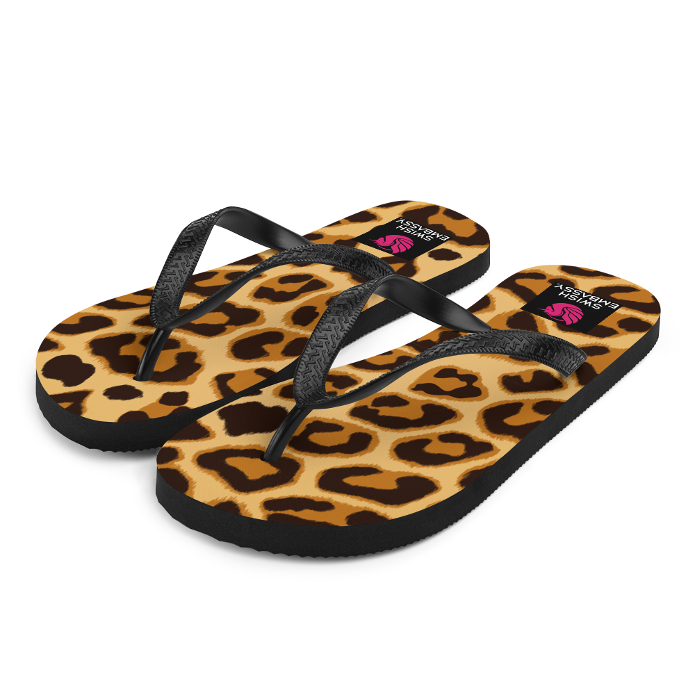 Leopard (Flip Flops)-Flip Flops-Swish Embassy