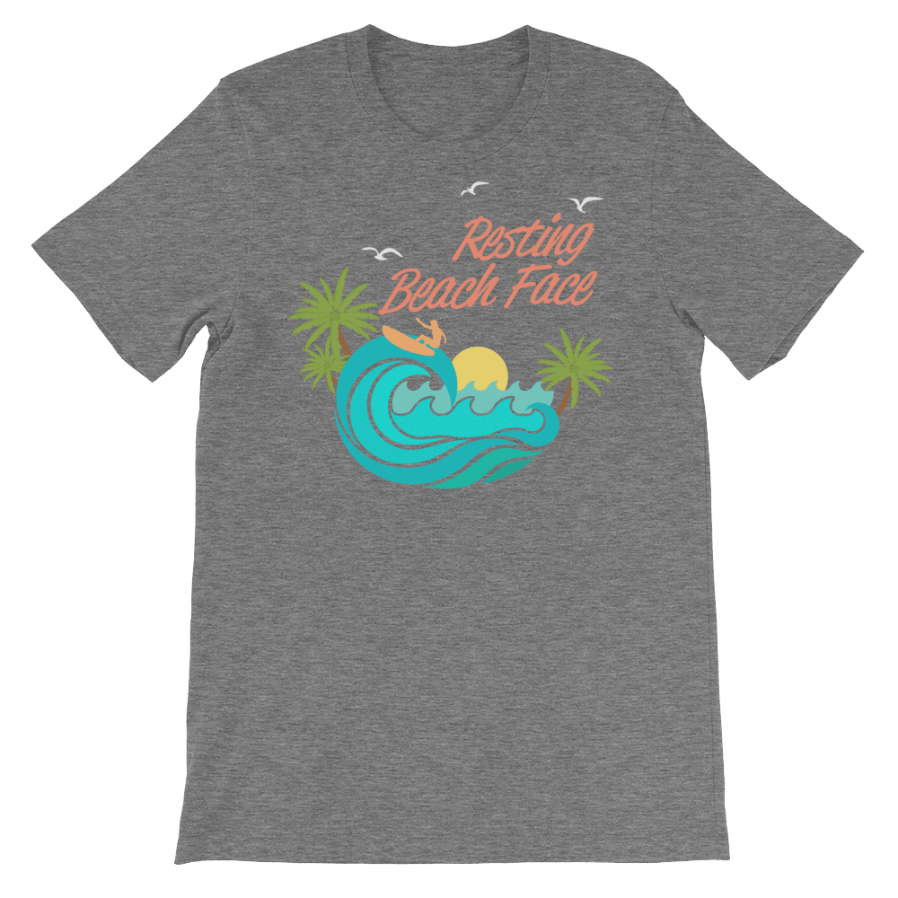 Resting Beach Face-T-Shirts-Swish Embassy