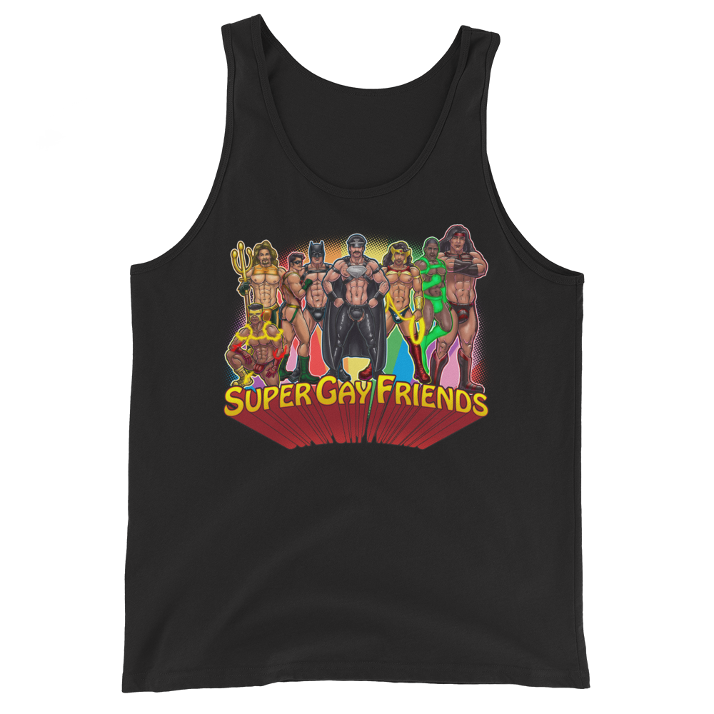 Supergay Friends (Tank Top)-Tank Top-Swish Embassy