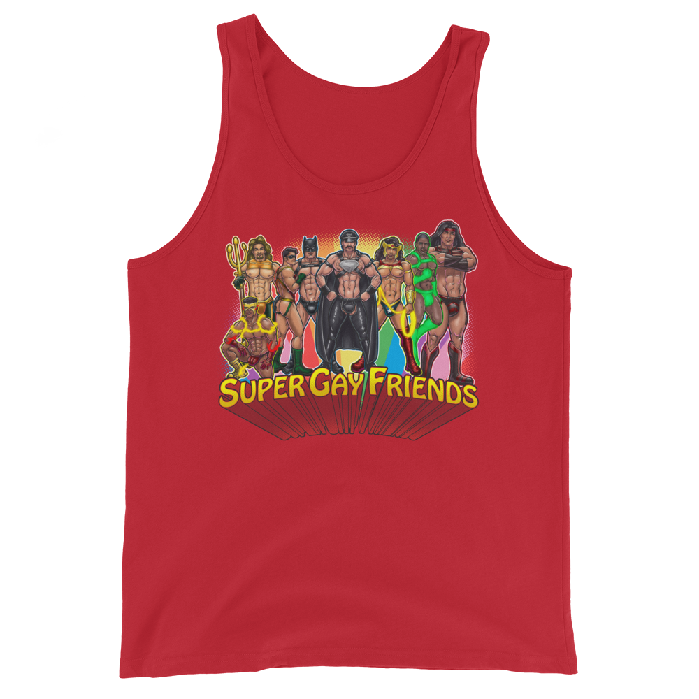 Supergay Friends (Tank Top)-Tank Top-Swish Embassy