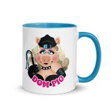 Dom Pig (Mug) - Blue
