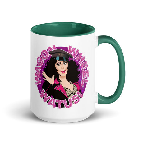 Wagon Wheel Watusi (Mug) - Dark Green