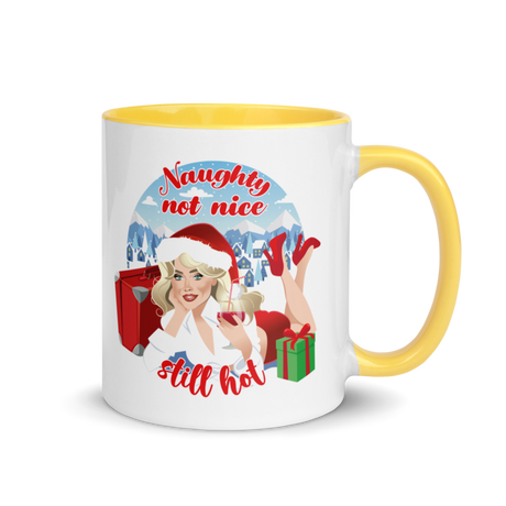Naughty Not Nice (Mug) - Yellow