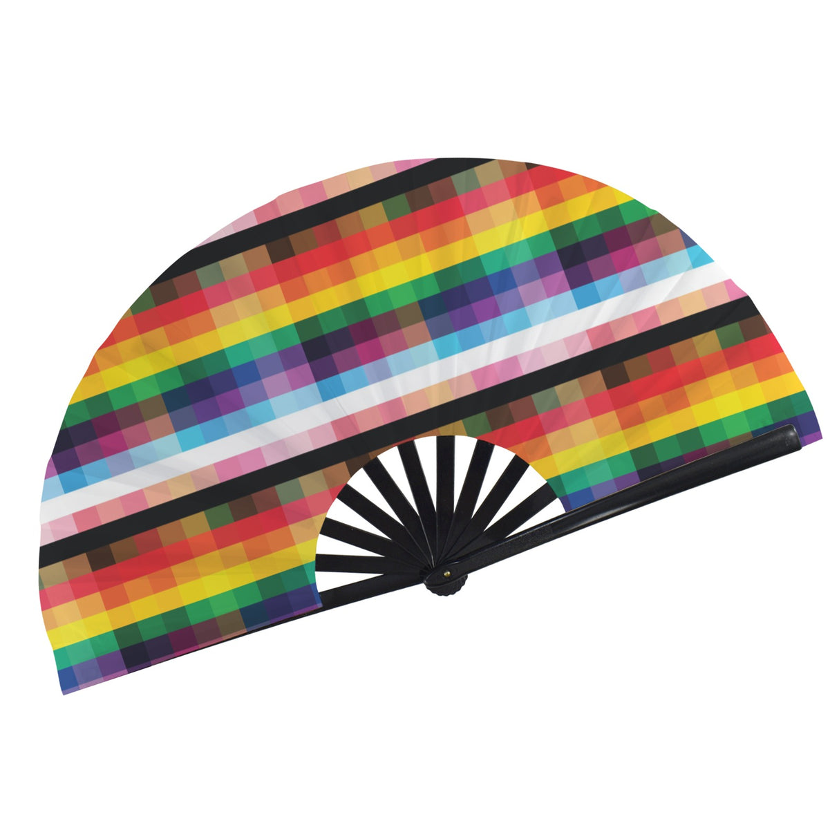 Gingham? I Barely Know ’Em! (Folding Clack Fan)