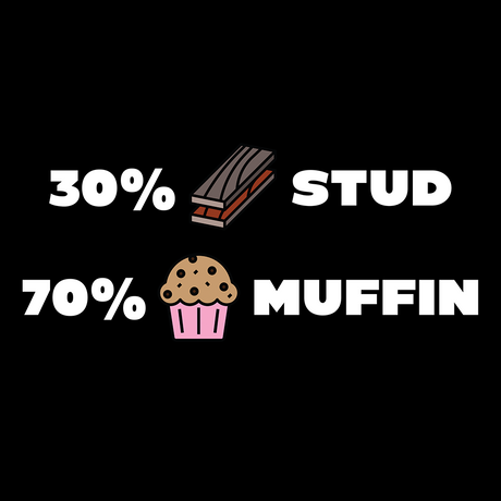 30% Stud 70% Muffin-T-Shirts-Swish Embassy