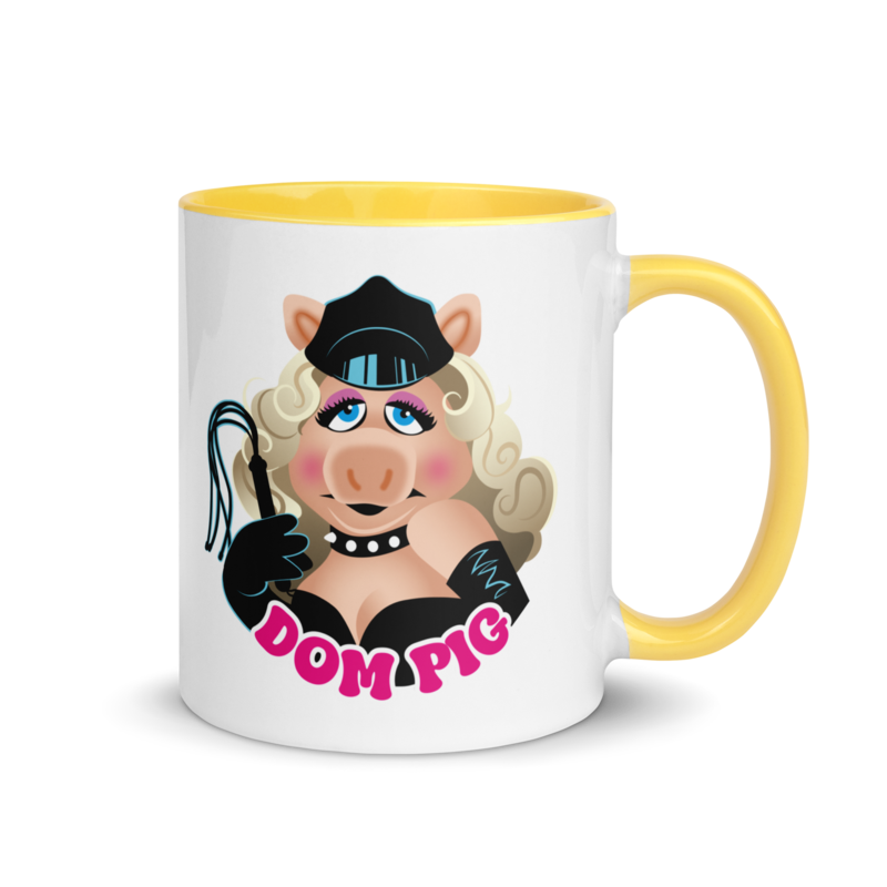 Dom Pig (Mug) - Yellow