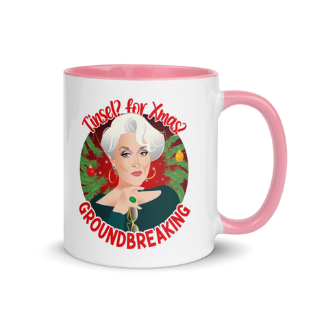 Tinsel for Xmas? Groundbreaking (Mug) - Pink