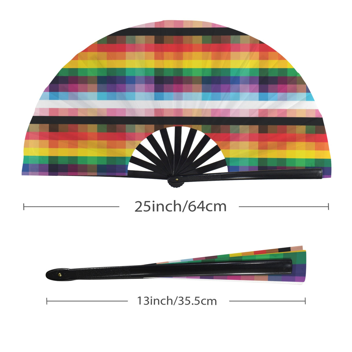 Gingham? I Barely Know ’Em! (Folding Clack Fan)