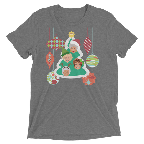 A Golden Christmas (Triblend)-Triblend T-Shirt-Swish Embassy