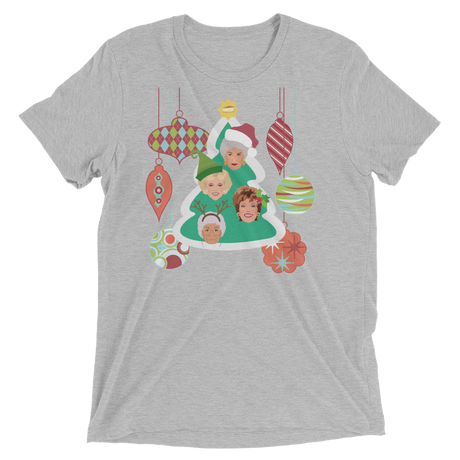 A Golden Christmas (Triblend)-Triblend T-Shirt-Swish Embassy