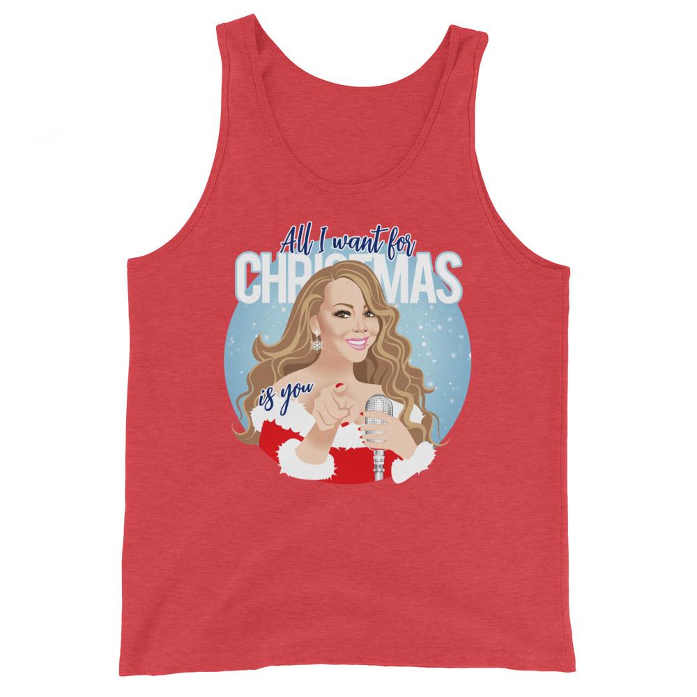 All I Want (Tank Top)-Christmas Tank Tops-Swish Embassy