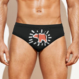 All-over print Men'S Drawstring Swim Briefs-Swim Briefs-Swish Embassy