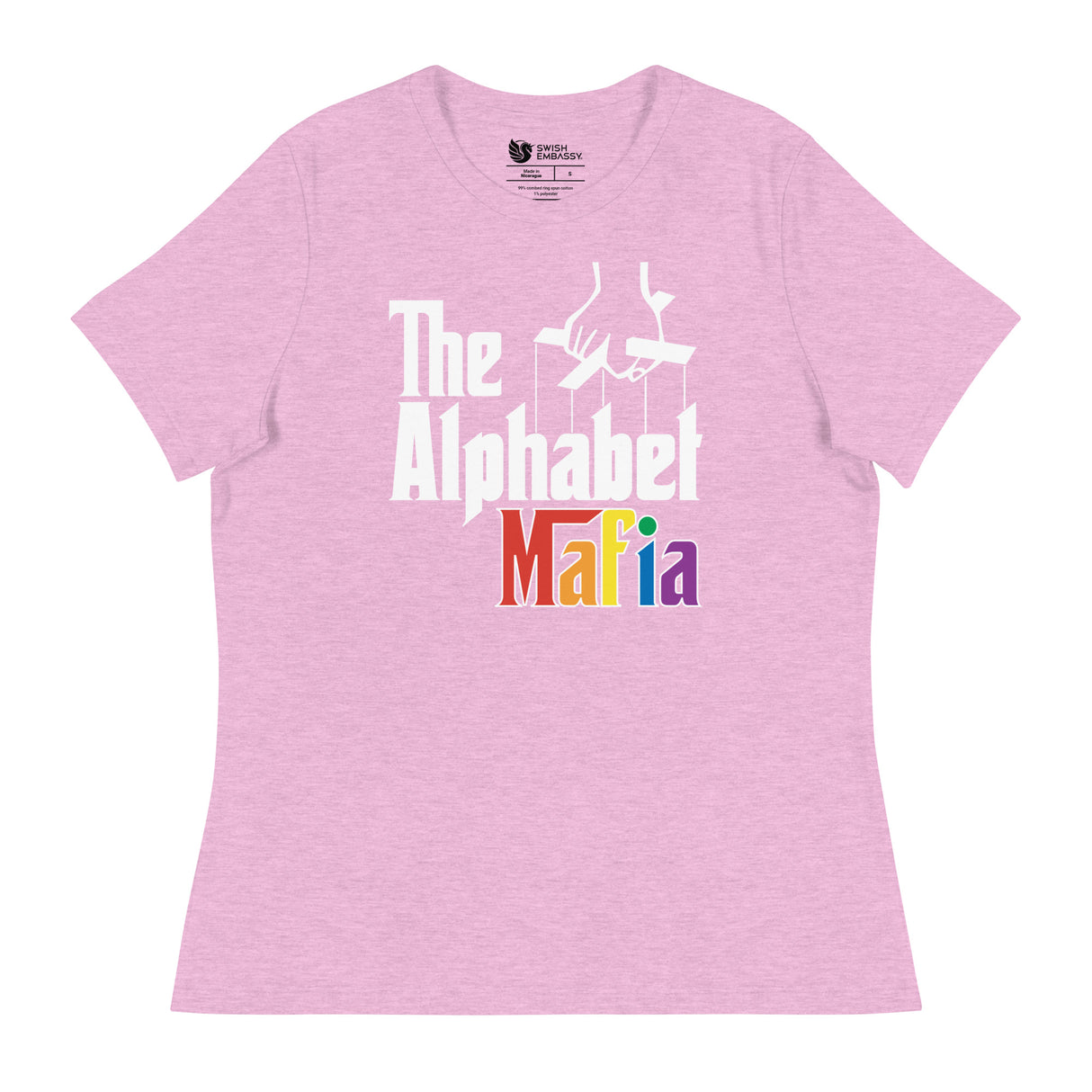 Alphabet Mafia (Women's Relaxed T-Shirt)-Women's T-Shirts-Swish Embassy