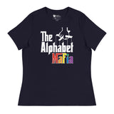 Alphabet Mafia (Women's Relaxed T-Shirt)-Women's T-Shirts-Swish Embassy