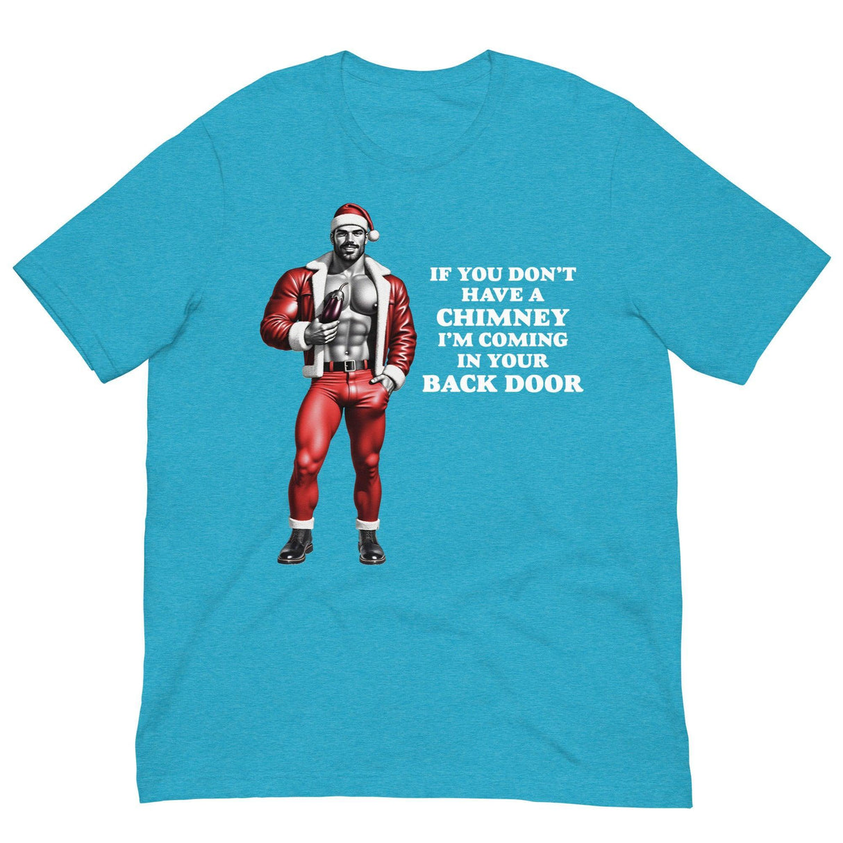 Backdoor Chimney-Christmas T-Shirts-Swish Embassy