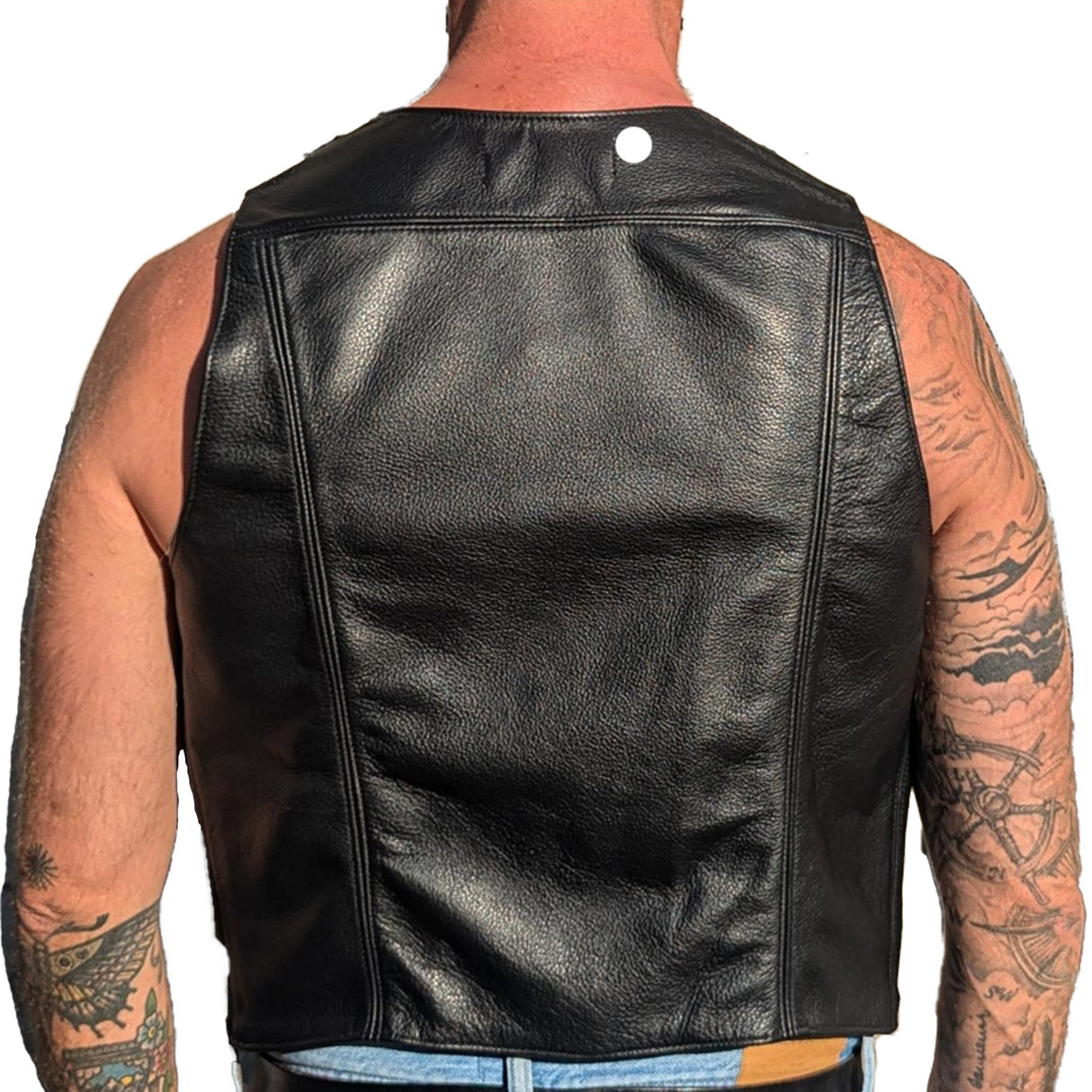 Bar Vest (Leather)-Leather-Swish Embassy