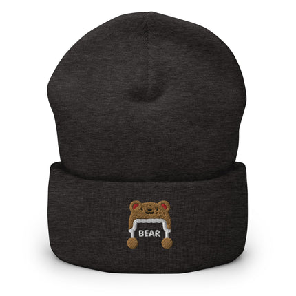 Bear (Cuffed Beanie)-Christmas Beanie-Swish Embassy