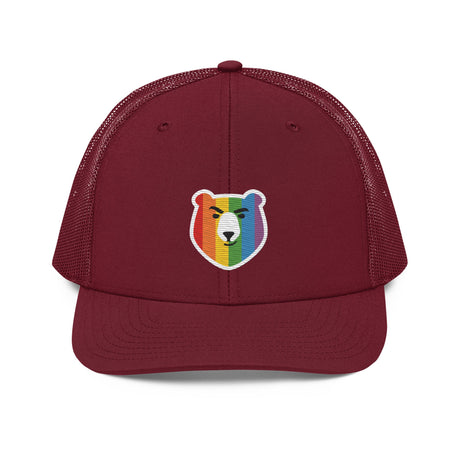 Bear Face Rainbow (Trucker Cap)-Headwear-Swish Embassy