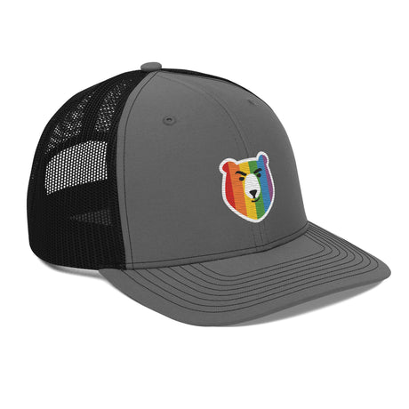 Bear Face Rainbow (Trucker Cap)-Headwear-Swish Embassy