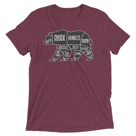 Bear's Anatomy (Triblend)-Triblend T-Shirt-Swish Embassy