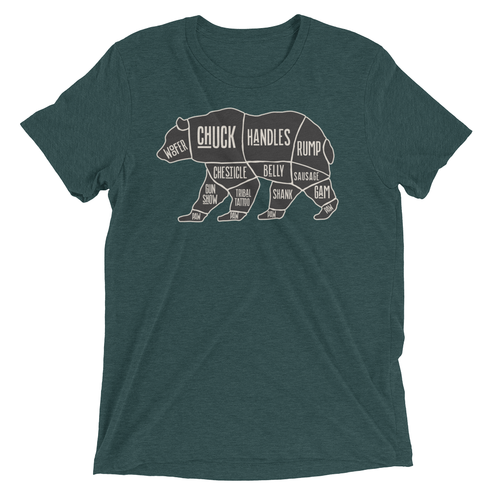 Bear's Anatomy (Triblend)-Triblend T-Shirt-Swish Embassy