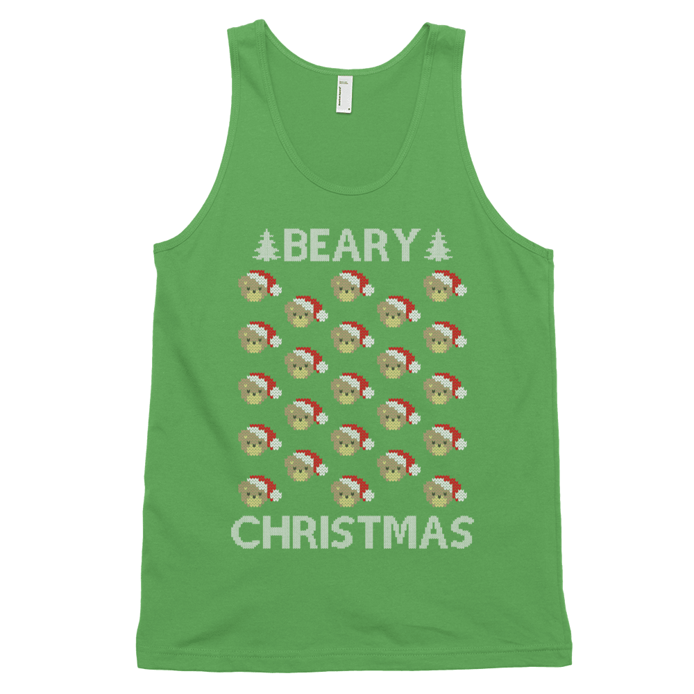 Beary Christmas (Tank Top)-Christmas Tank Tops-Swish Embassy