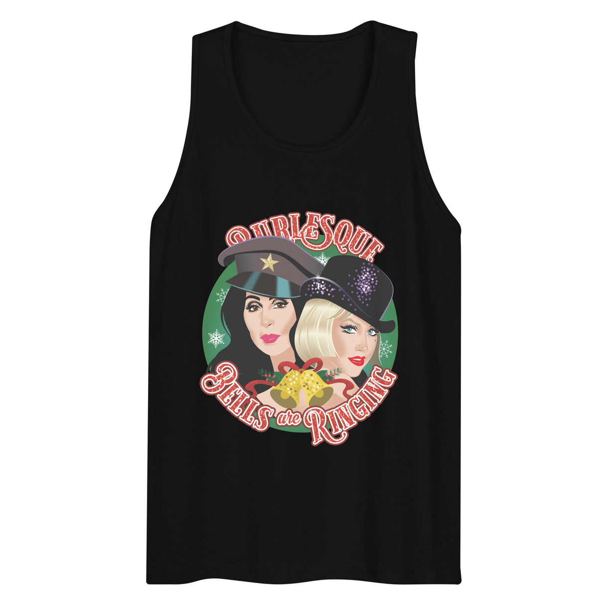 Bells are Ringing (Tank Top)-Christmas Tank Tops-Swish Embassy