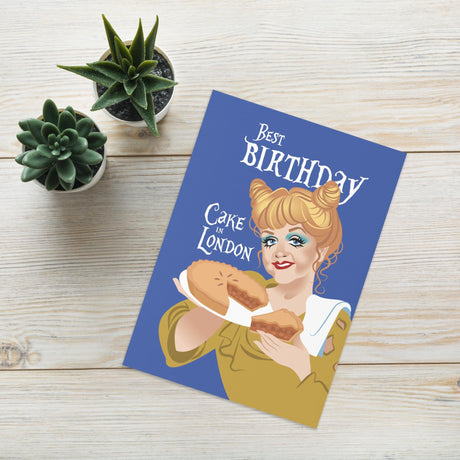 Best Cakes in London (Birthday Card)-Greeting Card-Swish Embassy