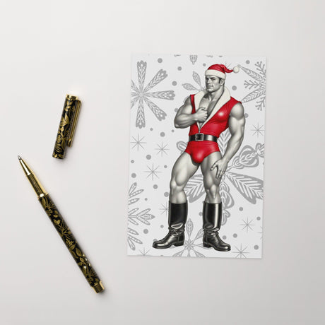 Big Present (Christmas card)-Greeting Card-Swish Embassy