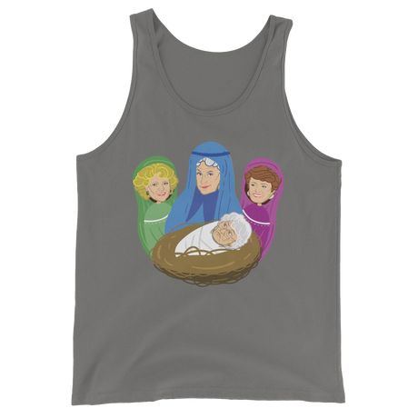 Birth of Cheesecake (Tank Top)-Christmas Tank Tops-Swish Embassy