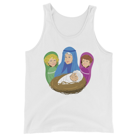 Birth of Cheesecake (Tank Top)-Christmas Tank Tops-Swish Embassy