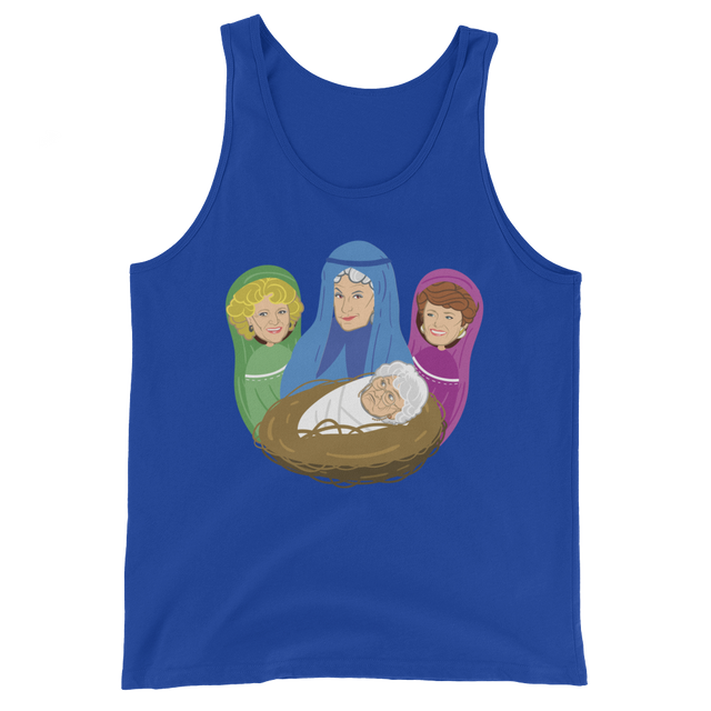 Birth of Cheesecake (Tank Top)-Christmas Tank Tops-Swish Embassy