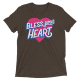 Bless Your Heart (Triblend)-Triblend T-Shirt-Swish Embassy