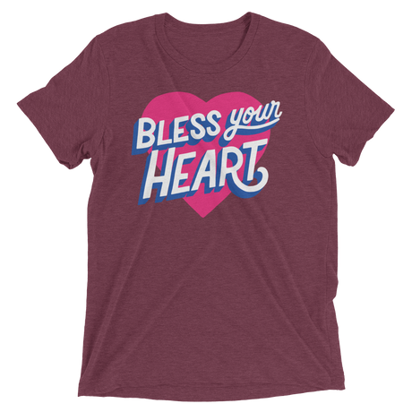 Bless Your Heart (Triblend)-Triblend T-Shirt-Swish Embassy