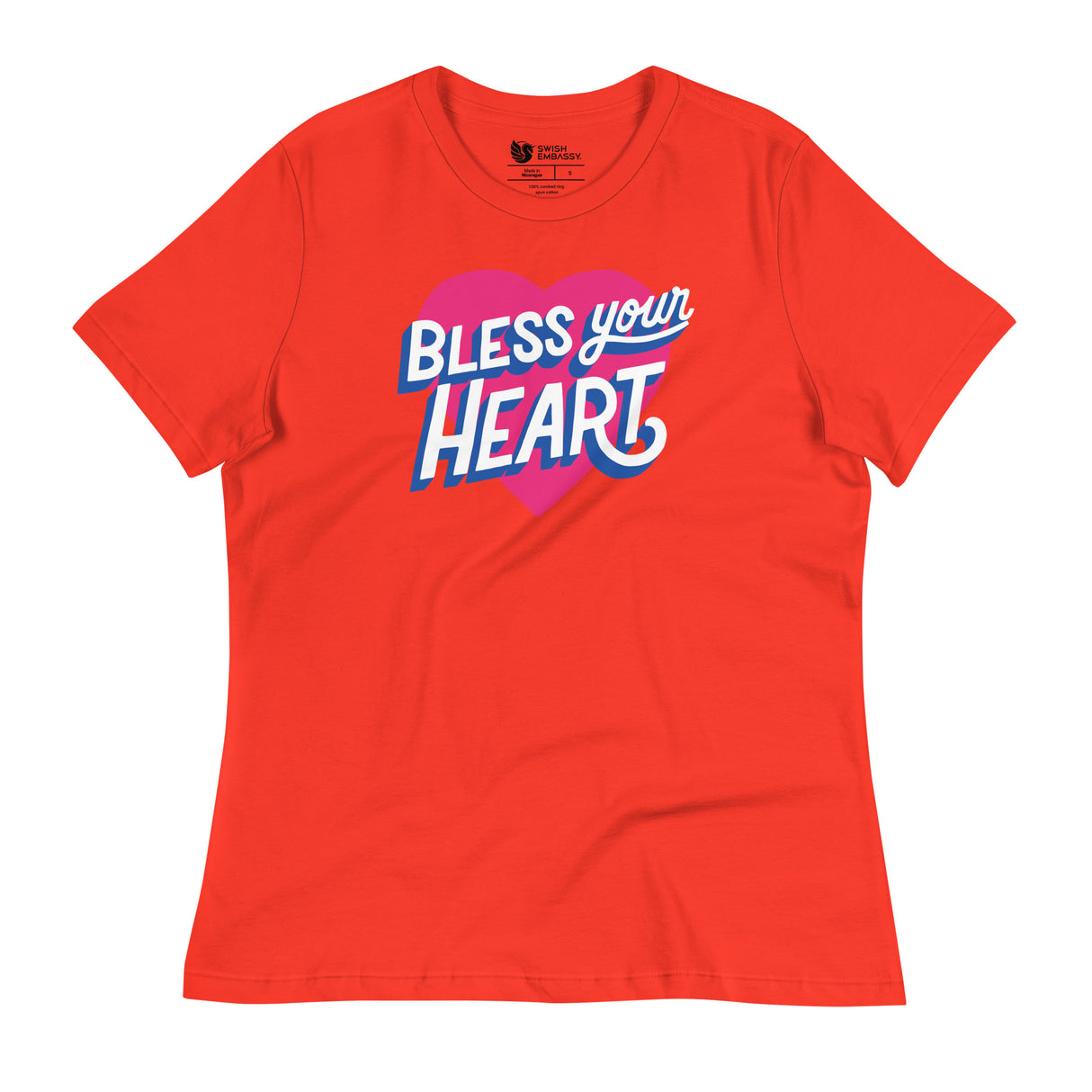 Bless Your Heart (Women's Relaxed T-Shirt)-Women's T-Shirts-Swish Embassy
