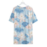 Blue Lotus (Allover T-Shirt)-Allover T-Shirt-Swish Embassy