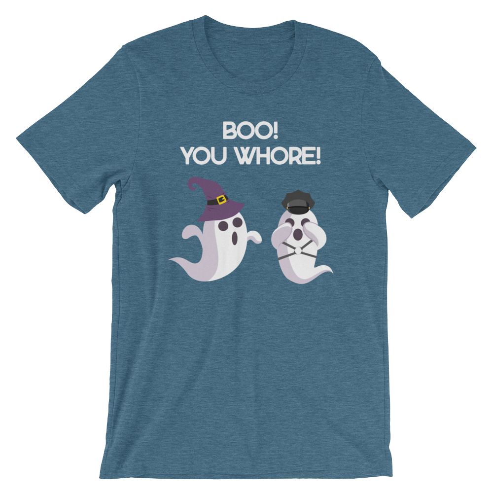 Boo! You Whore!-Halloween T-Shirt-Swish Embassy