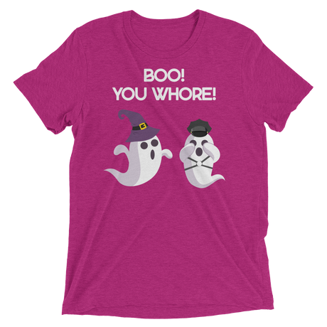 Boo! You Whore! (Triblend)-Triblend T-Shirt-Swish Embassy