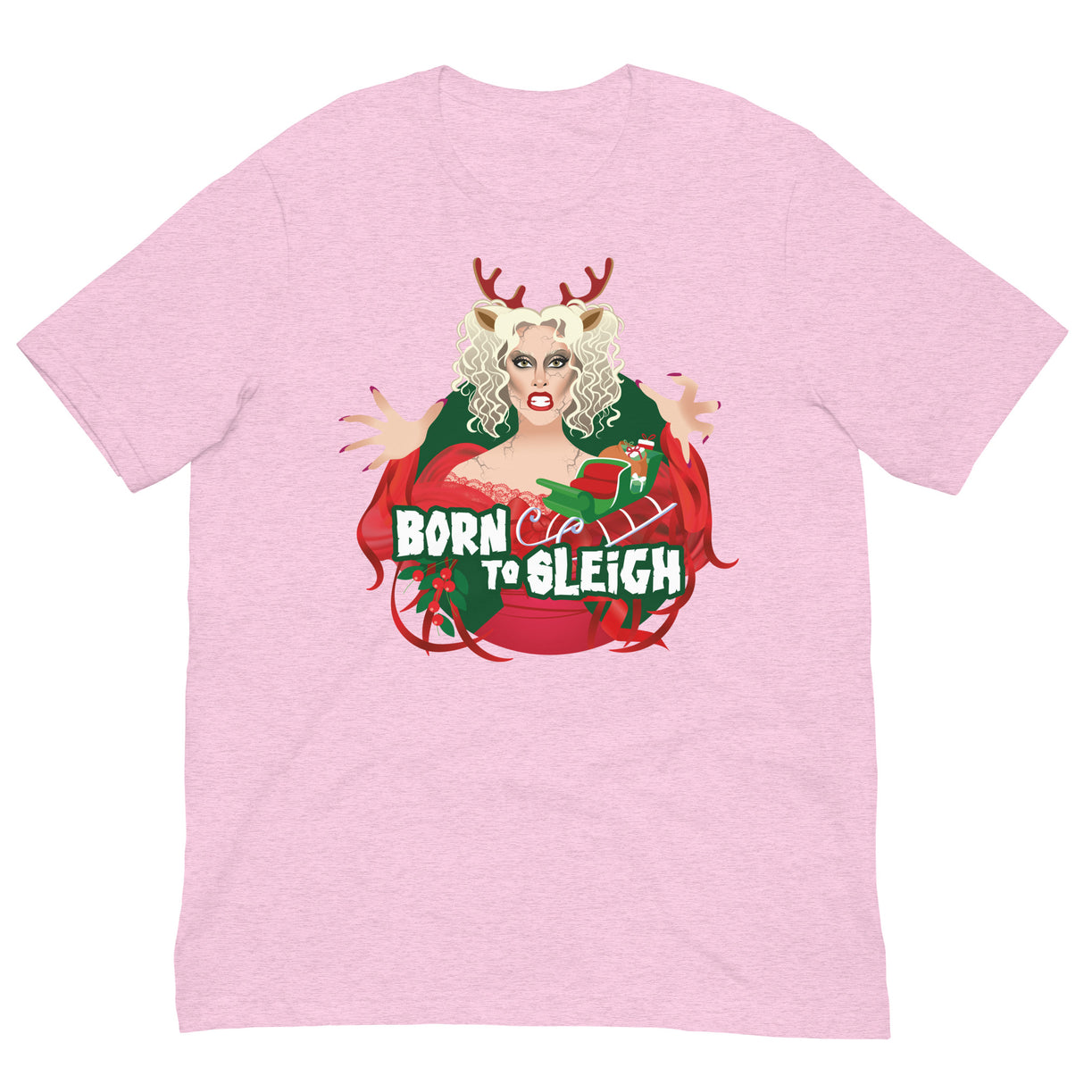 Born to Sleigh-Christmas T-Shirts-Swish Embassy