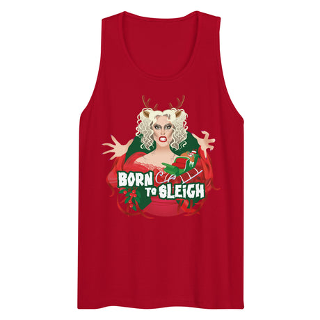 Born to Sleigh (Tank top)-Christmas Tank Tops-Swish Embassy