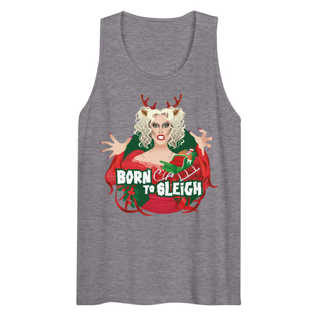 Born to Sleigh (Tank top)-Christmas Tank Tops-Swish Embassy