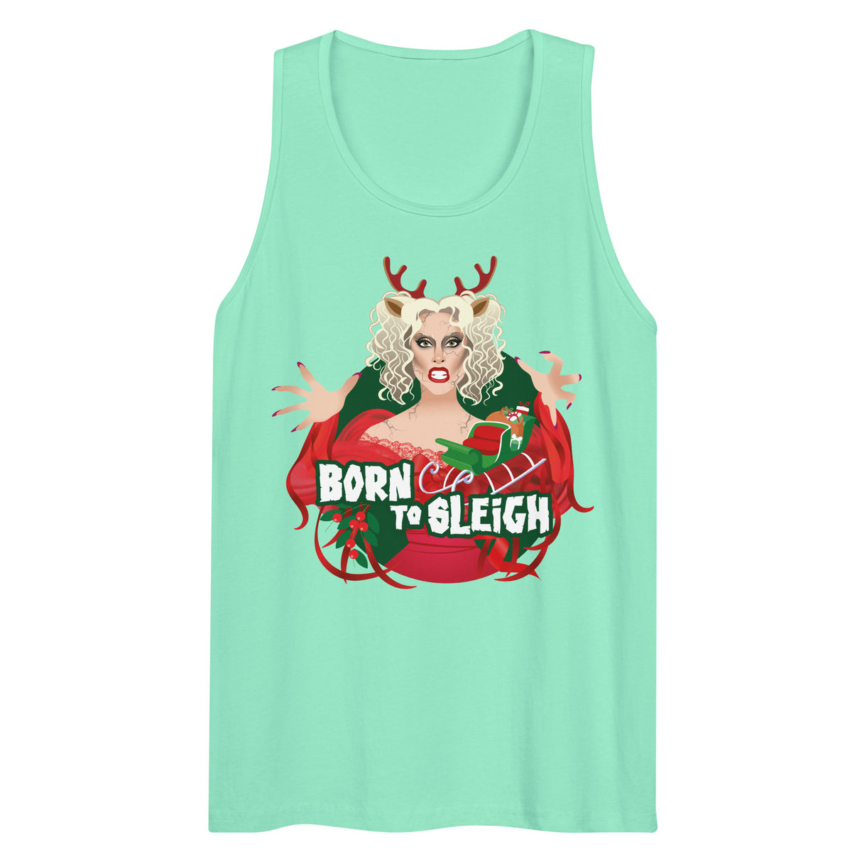 Born to Sleigh (Tank top)-Tank Top-Swish Embassy