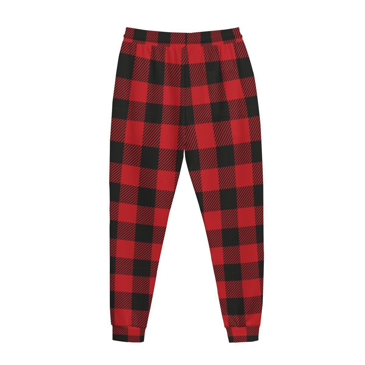 Buffalo Plaid (AOP Sweatpants)-AOP Sweatpants-Swish Embassy