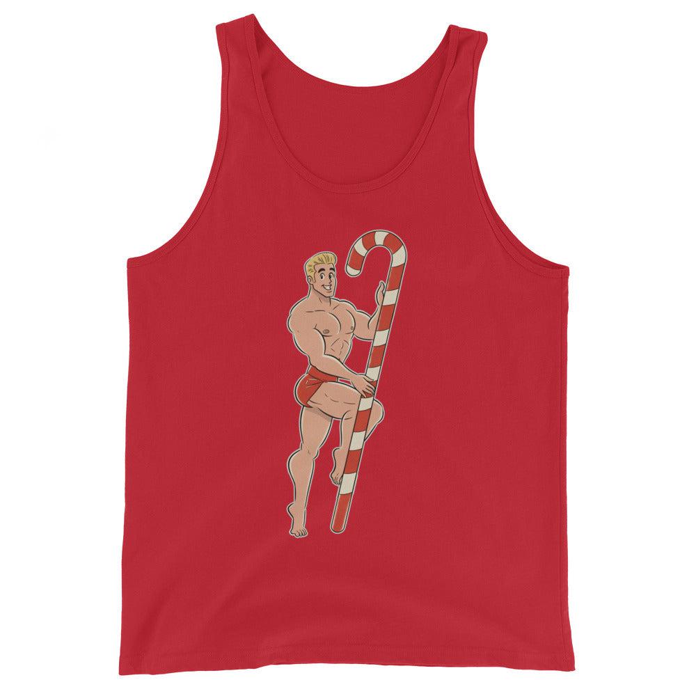 Candy Cane Crush (Tank Top)-Christmas Tank Tops-Swish Embassy