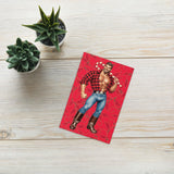Candy Man (Christmas Card)-Greeting Card-Swish Embassy