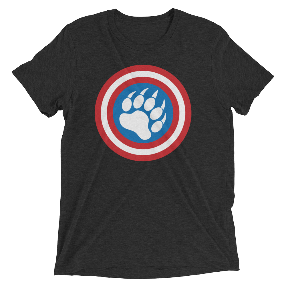 Cap'n Ameribear (Triblend)-Triblend T-Shirt-Swish Embassy