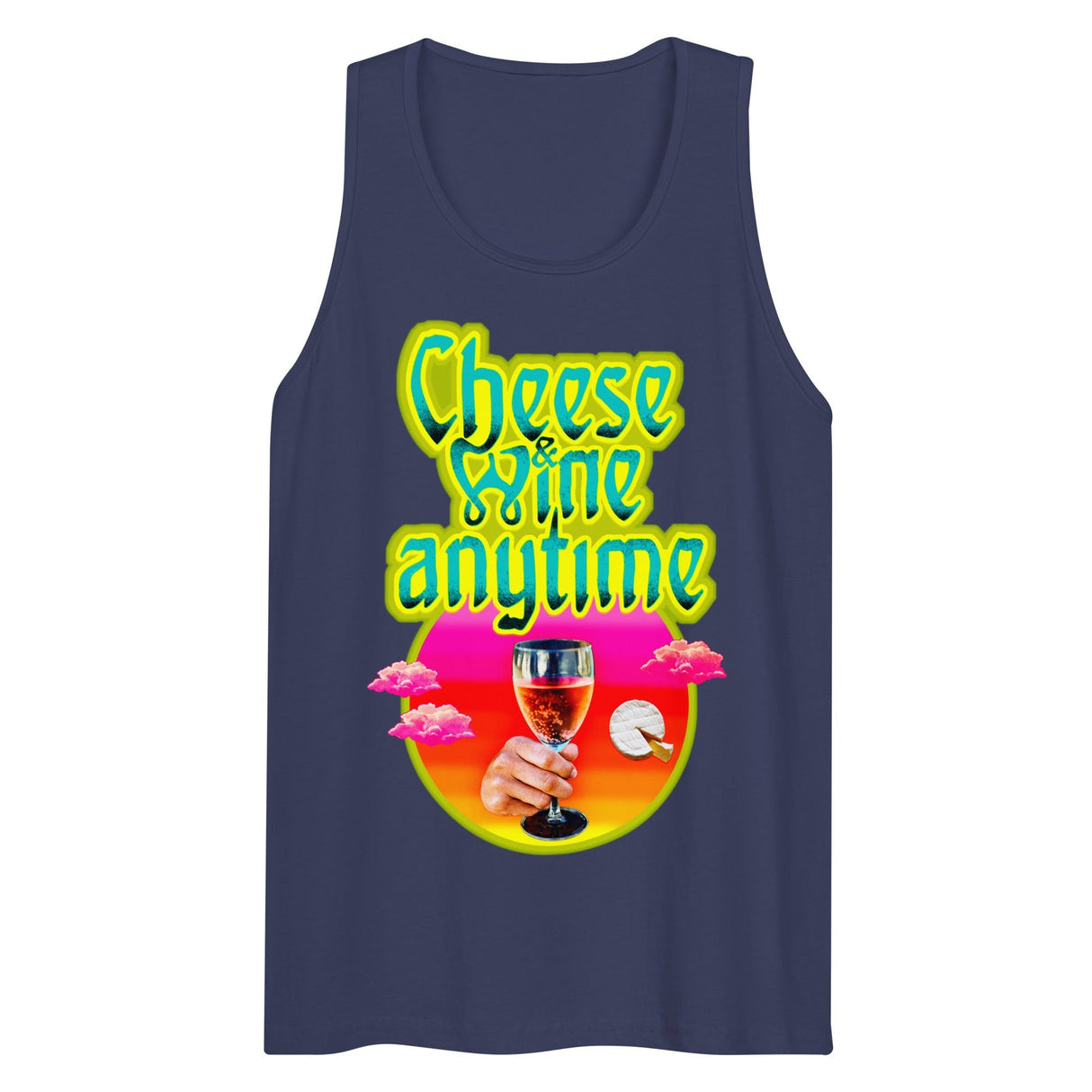 Cheese and Wine (Tank Top)-Tank Top (Staging)-Swish Embassy