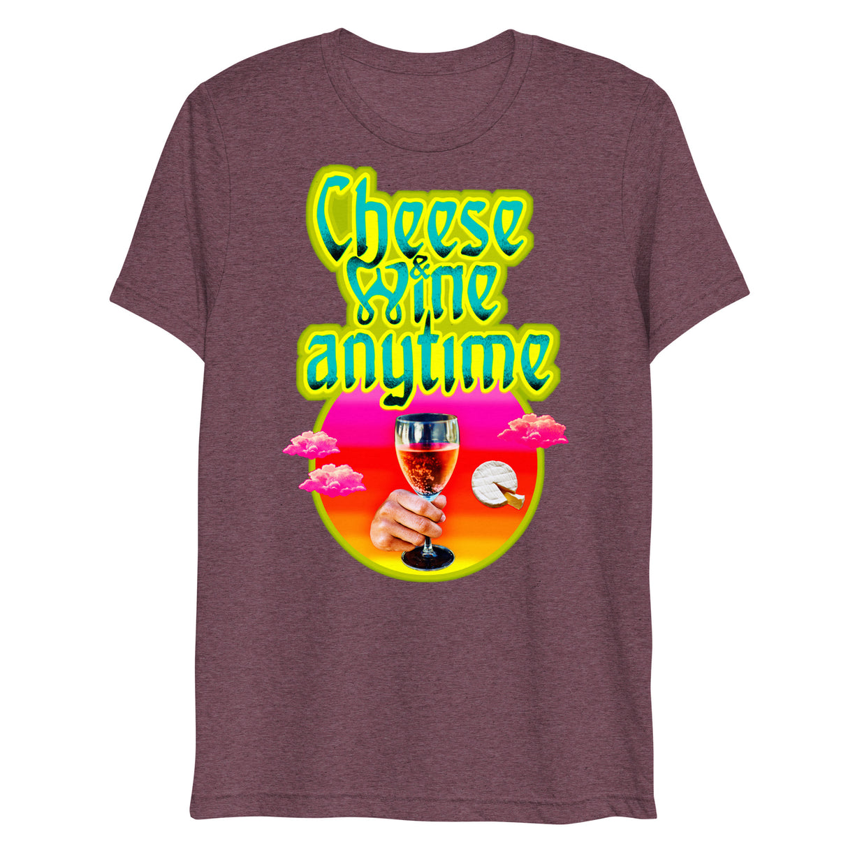 Cheese and Wine (Triblend)-Triblend T-Shirt-Swish Embassy